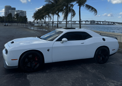 Rent A Dodge Hellcat Hourly on Miami Beach