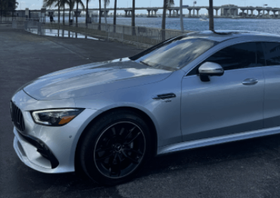 Rent A Mercedes GT 43 Hourly on Miami Beach