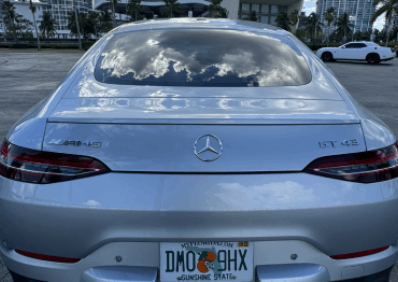 Rent A Mercedes GT 43 Hourly on Miami Beach