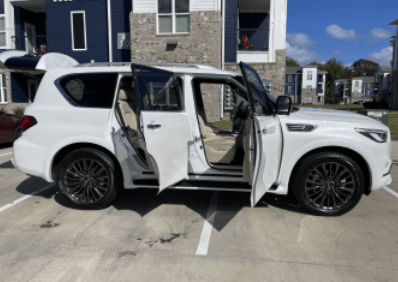 Rent A Infiniti QX80 Hourly on Miami Beach