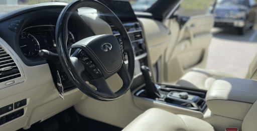 Rent A Infiniti QX80 Hourly on Miami Beach