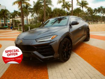 Rent A Lamborghini Urus Hourly on Miami Beach